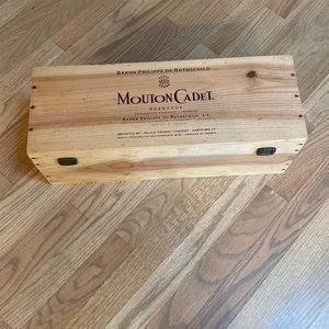 Vintage Wood Wine Box